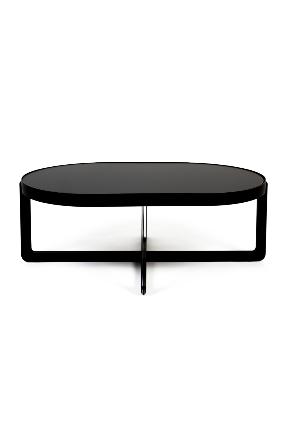 Crossed-Base Oval Coffee Table | Zuiver Centre | OROA.com