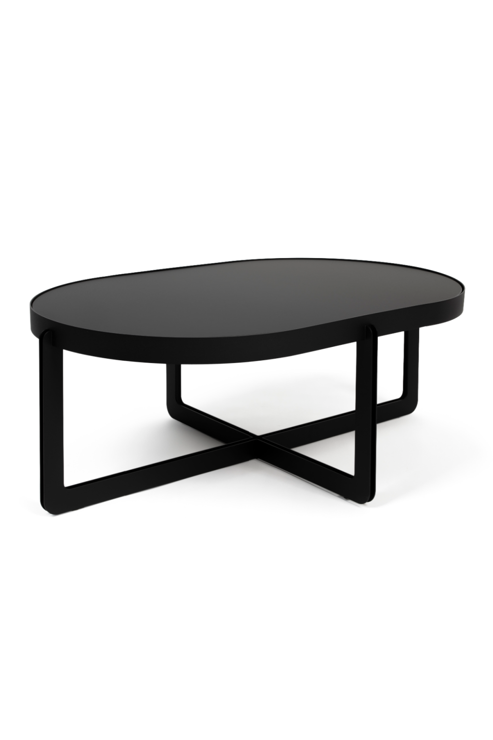Crossed-Base Oval Coffee Table | Zuiver Centre | OROA.com