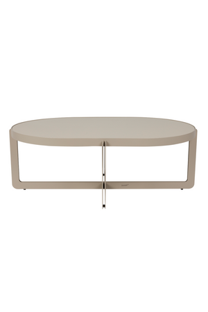 Crossed-Base Oval Coffee Table | Zuiver Centre | OROA.com