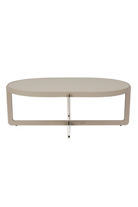 Crossed-Base Oval Coffee Table | Zuiver Centre | OROA.com