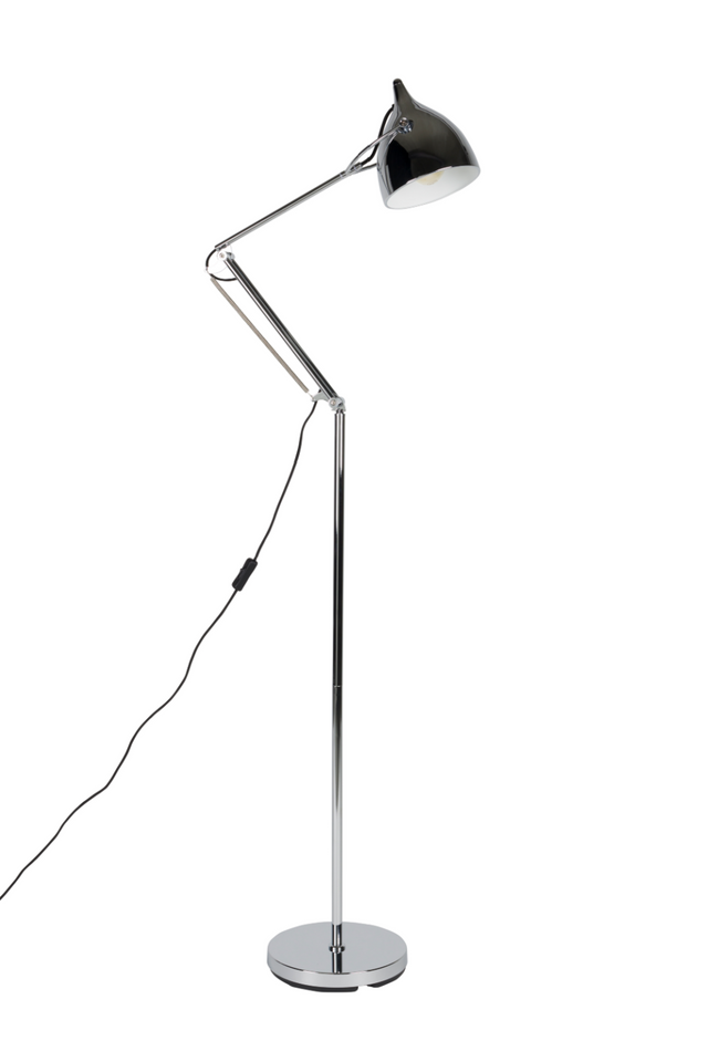 Chrome Adjustable Floor Lamp | Zuiver Reader | OROA.com