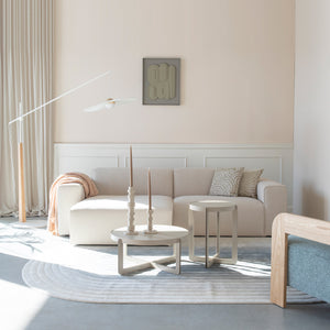   Modern European furniture - Cream 3-Seater Sofa - www.oroa.com | Oroa.com