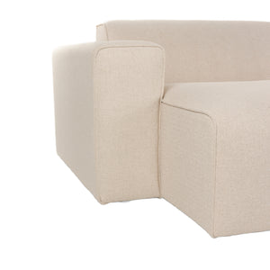   Modern European furniture - Cream 3-Seater Sofa - www.oroa.com | Oroa.com