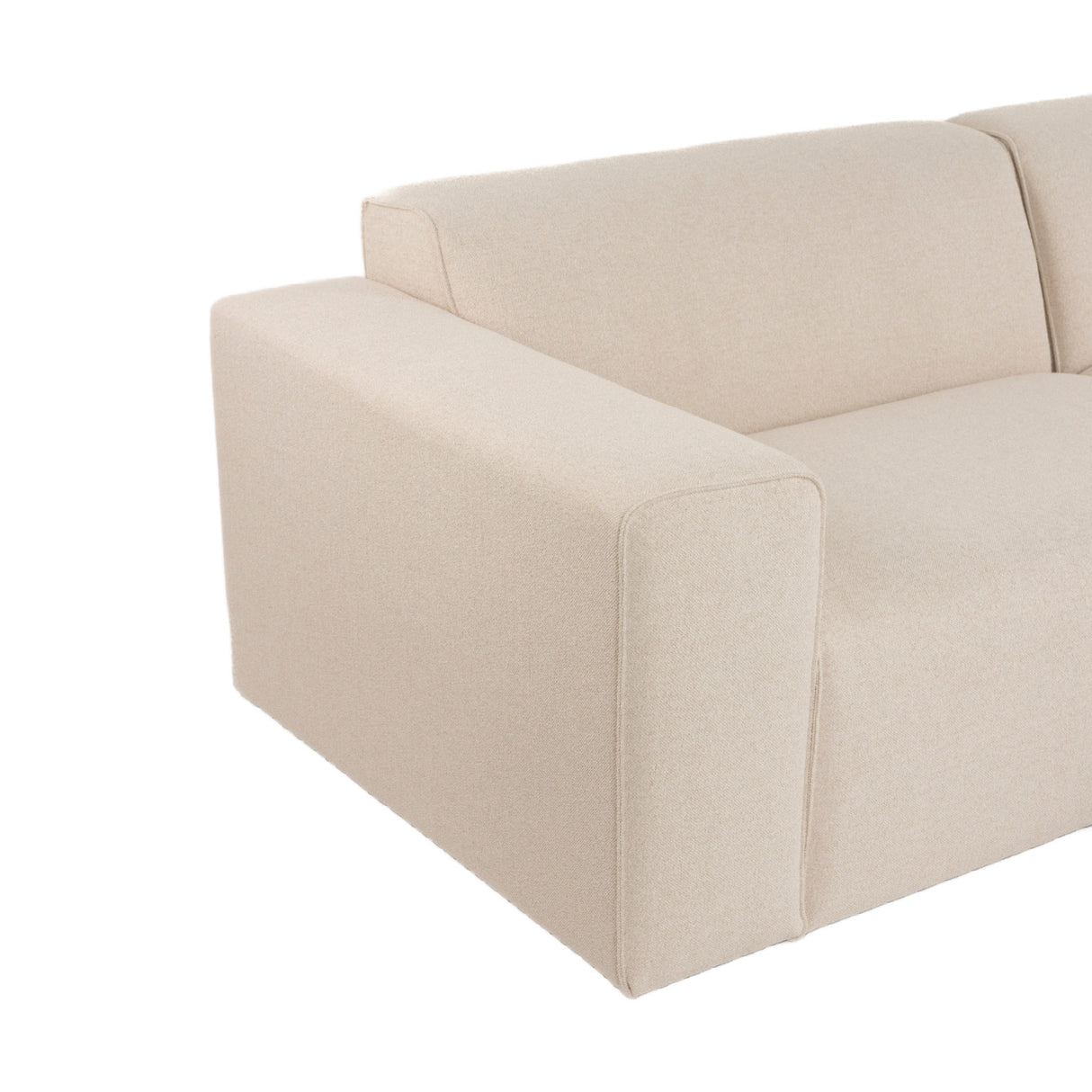   Modern European furniture - Cream 3-Seater Sofa - www.oroa.com | Oroa.com