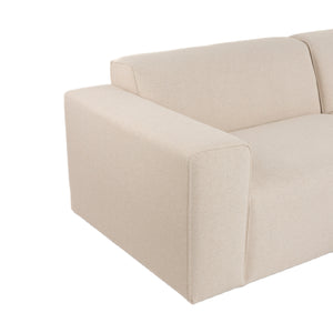   Modern European furniture - Cream 3-Seater Sofa - www.oroa.com | Oroa.com