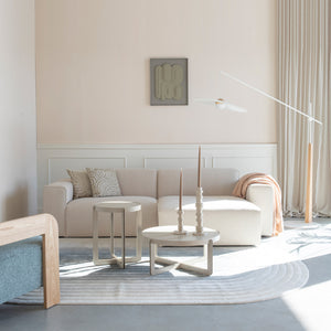   Modern European furniture - Cream 3-Seater Sofa - www.oroa.com | Oroa.com