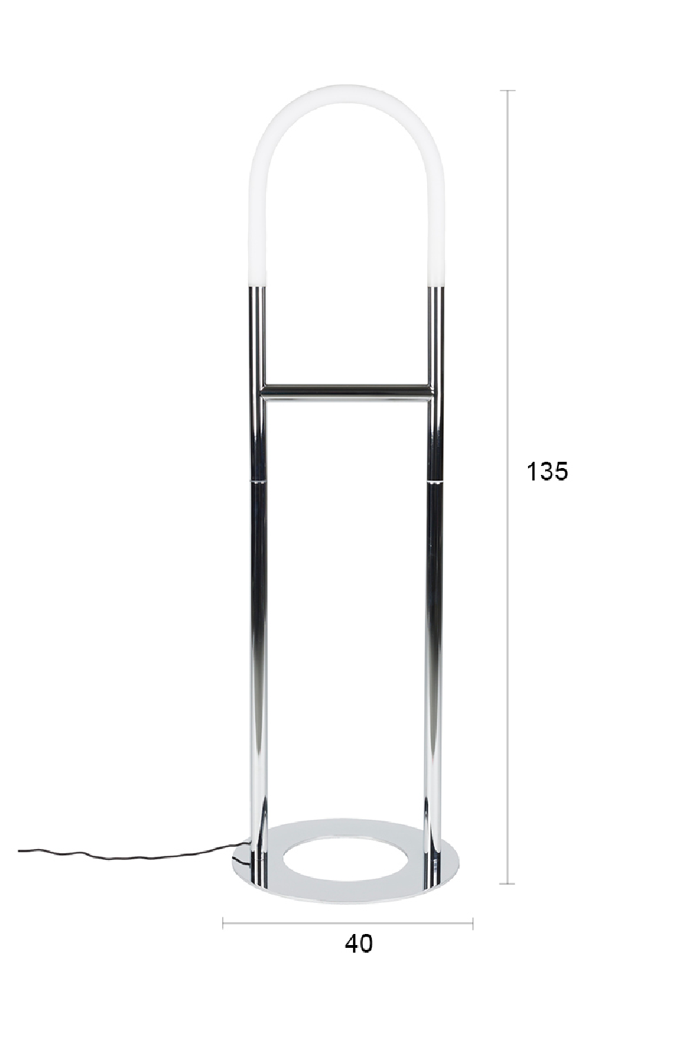 Modern Chrome Floor Lamp | Zuiver Arch | Oroa.com