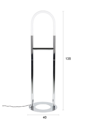 Modern Chrome Floor Lamp | Zuiver Arch | Oroa.com