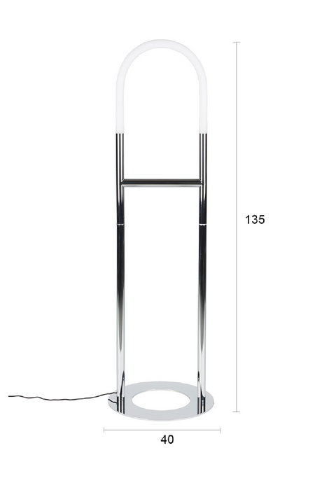 Modern Chrome Floor Lamp | Zuiver Arch | Oroa.com