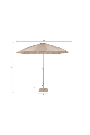 Stainless Steel Parasol Set | Zuiver Sunbrella Sunshine | OROA.com