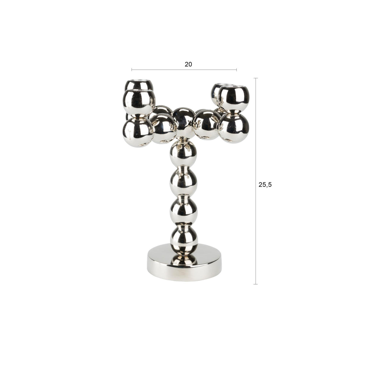   Stacked Round Aluminum Candle Holder | Oroa.com