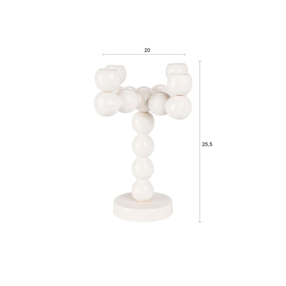   Stacked Round Aluminum Candle Holder | Oroa.com