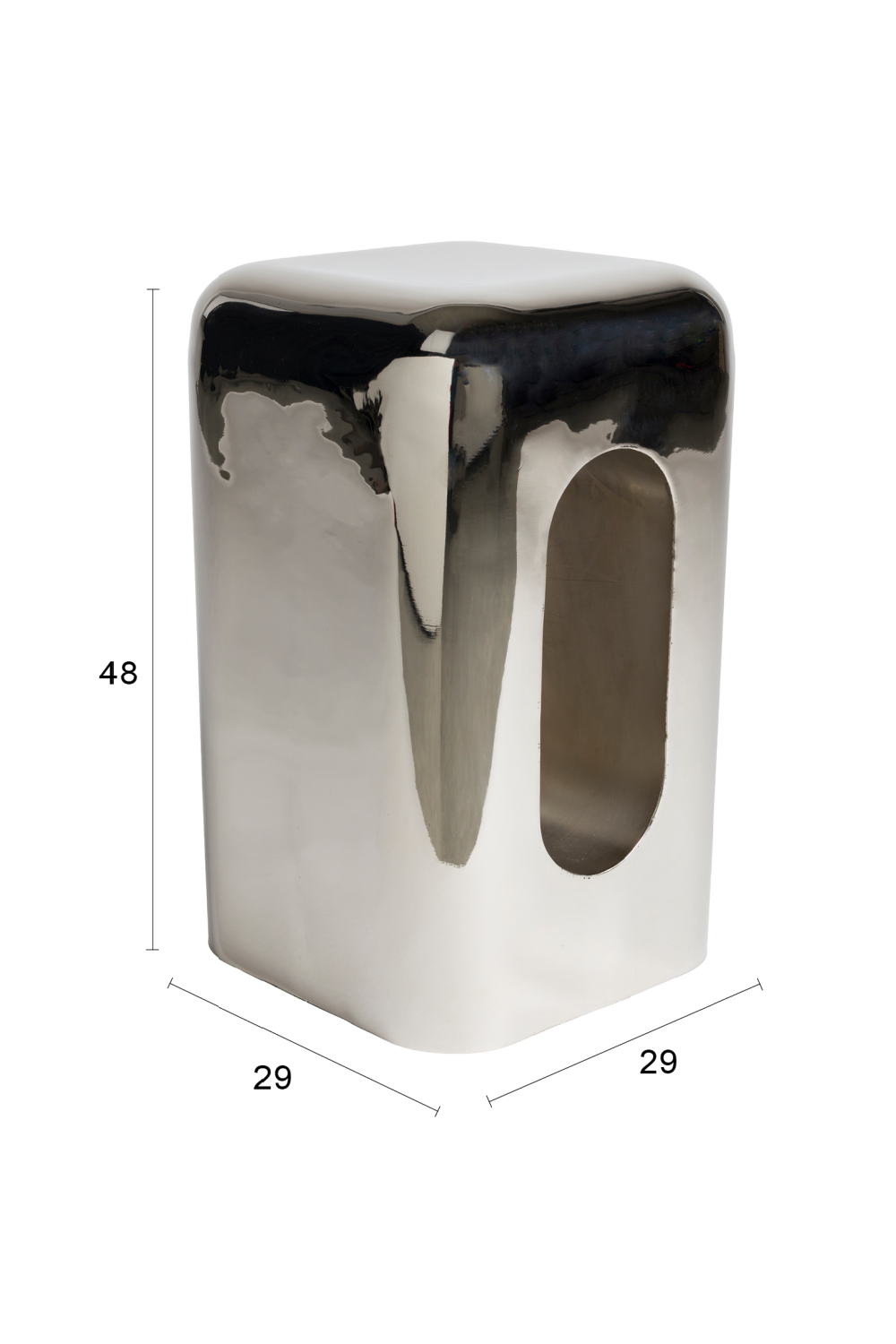 Cut-Out Painted Iron Stool | Zuiver Creek | Oroa.com