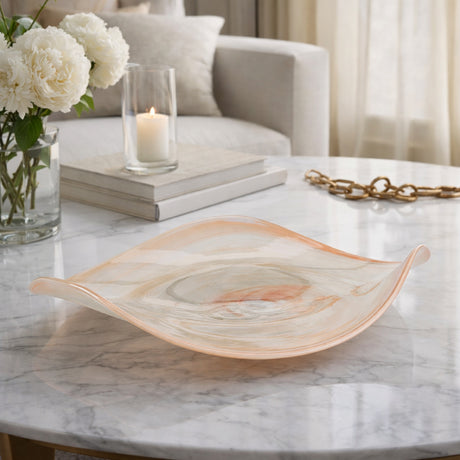   Modern European furniture - Swirl Pink Glass Tray - www.oroa.com | Oroa.com