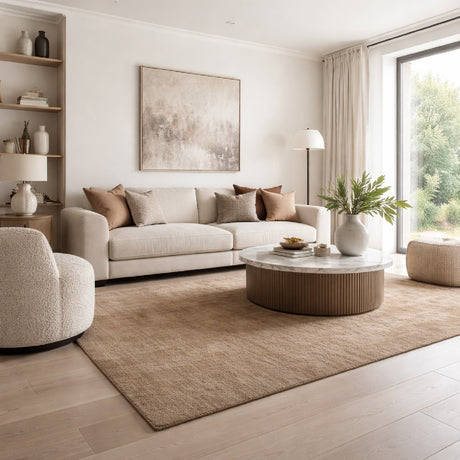   Modern European furniture - Minimalist Earthy-Toned Carpet 6' x 10' - www.oroa.com | Oroa.com