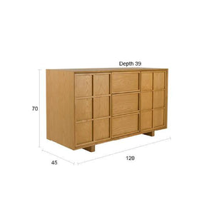   Solid Ash Japandi Cabinet | Oroa.com