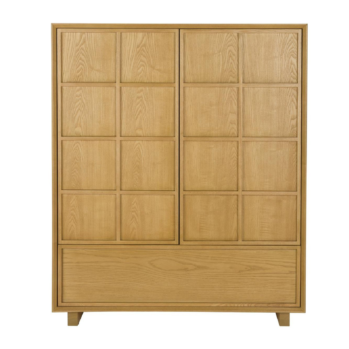   Modern European furniture - Natural Solid Ash 2-Door Cabinet - www.oroa.com | Oroa.com