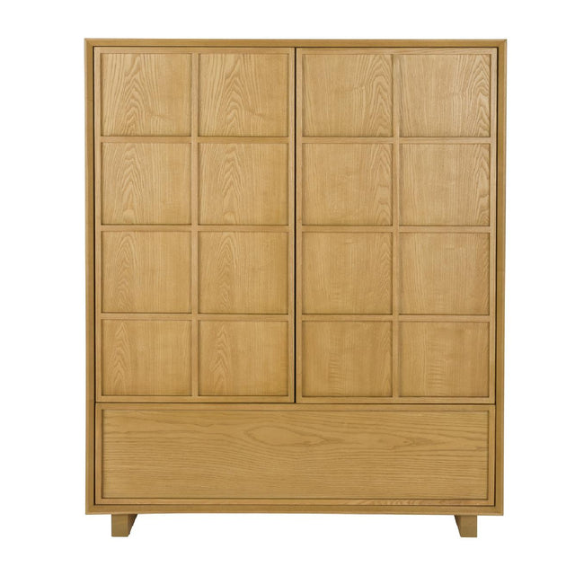 Modern European furniture - Natural Solid Ash 2-Door Cabinet - www.oroa.com