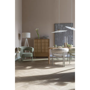   Modern European furniture - Beige Curved Dining Armchairs (2) - www.oroa.com | Oroa.com