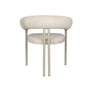  Modern European furniture - Beige Curved Dining Armchairs (2) - www.oroa.com | Oroa.com