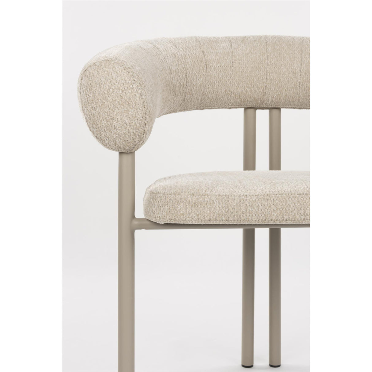   Modern European furniture - Beige Curved Dining Armchairs (2) - www.oroa.com | Oroa.com