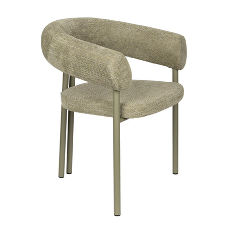   Modern European furniture - Beige Curved Dining Armchairs (2) - www.oroa.com | Oroa.com