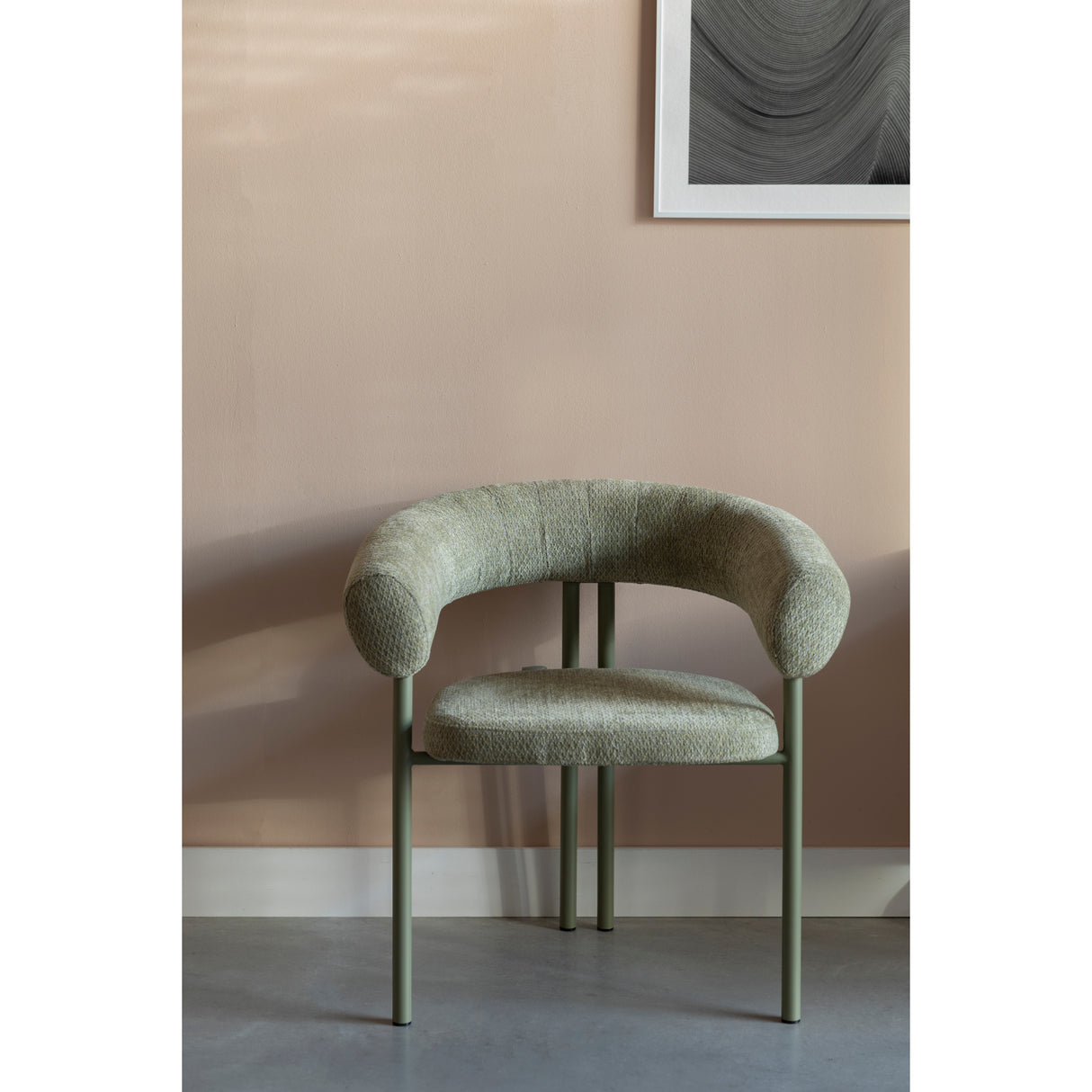   Modern European furniture - Beige Curved Dining Armchairs (2) - www.oroa.com | Oroa.com