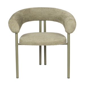   Modern European furniture - Beige Curved Dining Armchairs (2) - www.oroa.com | Oroa.com