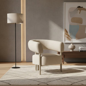 Curved Back Lounge Chair | Zuiver Heels | Oroa.com