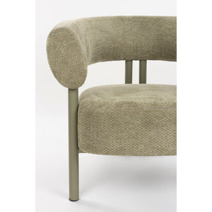 Curved Back Lounge Chair | Zuiver Heels | Oroa.com