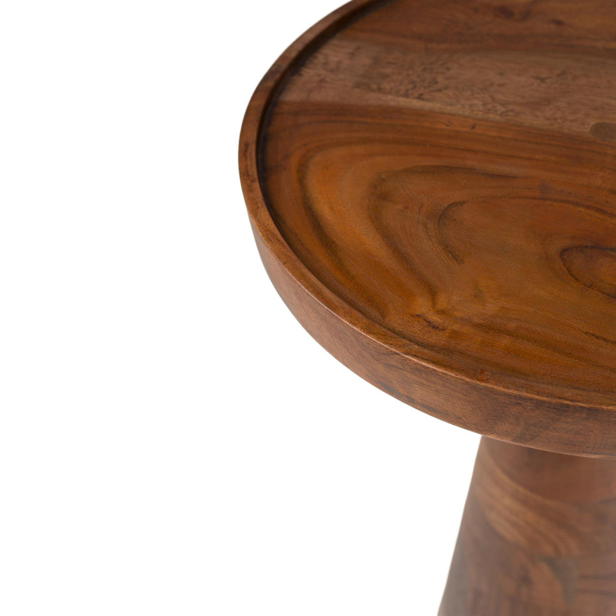   Modern European furniture - Walnut Round Side Table - www.oroa.com | Oroa.com