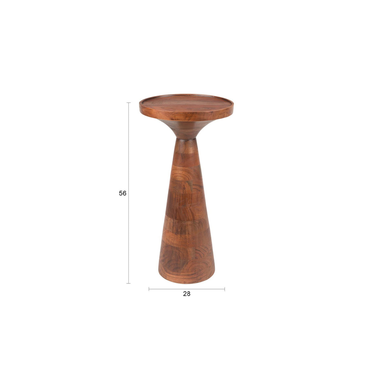   Modern European furniture - Walnut Round Side Table - www.oroa.com | Oroa.com