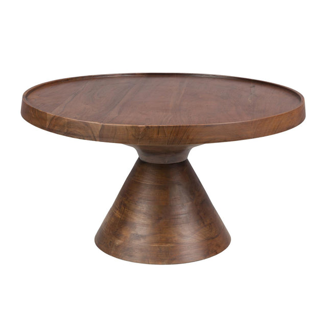 Modern European furniture - Acacia Wood Round Coffee Table - www.oroa.com