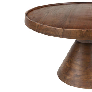   Modern European furniture - Acacia Wood Round Coffee Table - www.oroa.com | Oroa.com