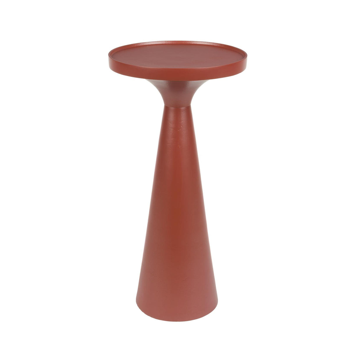   Modern European furniture - Red Aluminum Round Side Table - www.oroa.com | Oroa.com