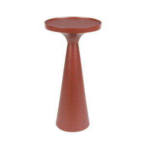   Modern European furniture - Red Aluminum Round Side Table - www.oroa.com | Oroa.com
