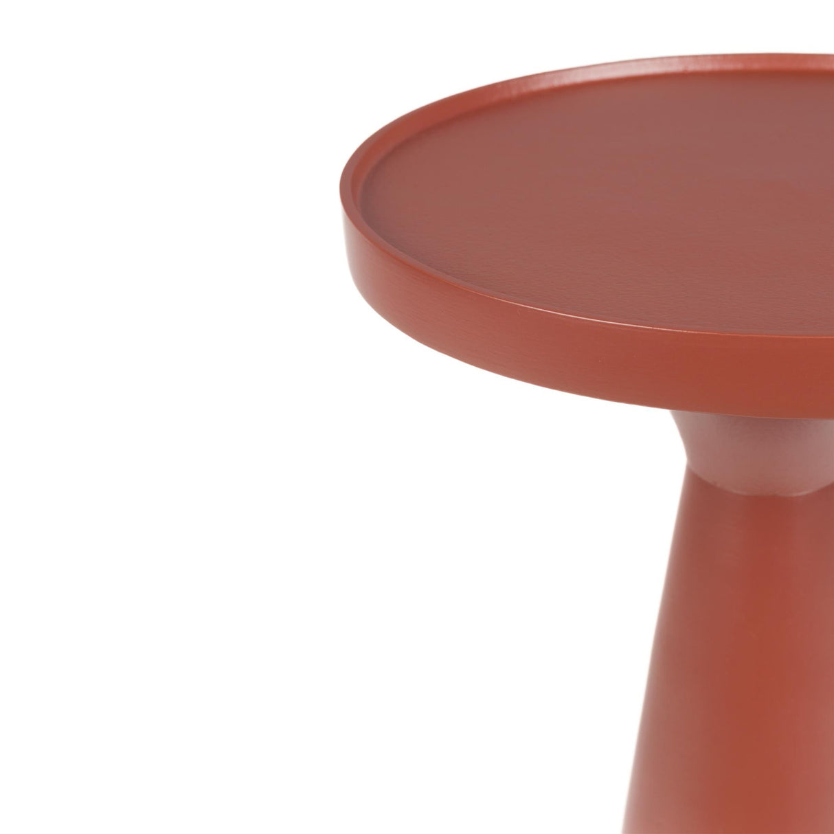   Modern European furniture - Red Aluminum Round Side Table - www.oroa.com | Oroa.com
