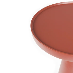   Modern European furniture - Red Aluminum Round Side Table - www.oroa.com | Oroa.com