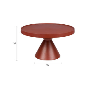   Modern European furniture - Red Aluminum Round Coffee Table - www.oroa.com | Oroa.com