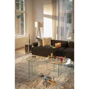   Modern European furniture - Glass Cross-Leg Side Table - www.oroa.com | Oroa.com
