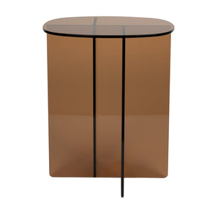   Modern European furniture - Glass Cross-Leg Side Table - www.oroa.com | Oroa.com