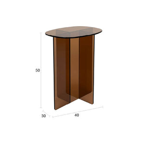   Modern European furniture - Glass Cross-Leg Side Table - www.oroa.com | Oroa.com