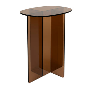   Modern European furniture - Glass Cross-Leg Side Table - www.oroa.com | Oroa.com