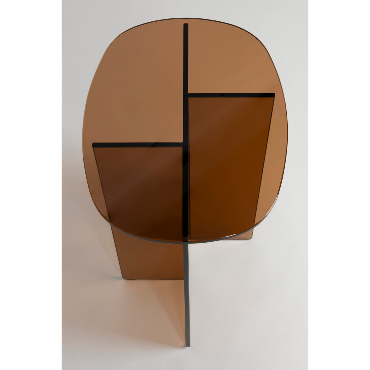   Modern European furniture - Glass Cross-Leg Side Table - www.oroa.com | Oroa.com