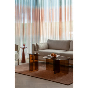   Modern European furniture - Glass Cross-Leg Side Table - www.oroa.com | Oroa.com