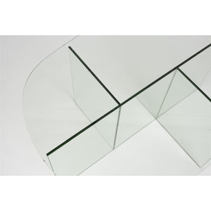   Modern European furniture - Glass Cross-Leg Coffee Table - www.oroa.com | Oroa.com