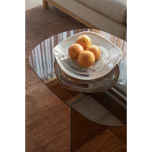   Modern European furniture - Glass Cross-Leg Coffee Table - www.oroa.com | Oroa.com
