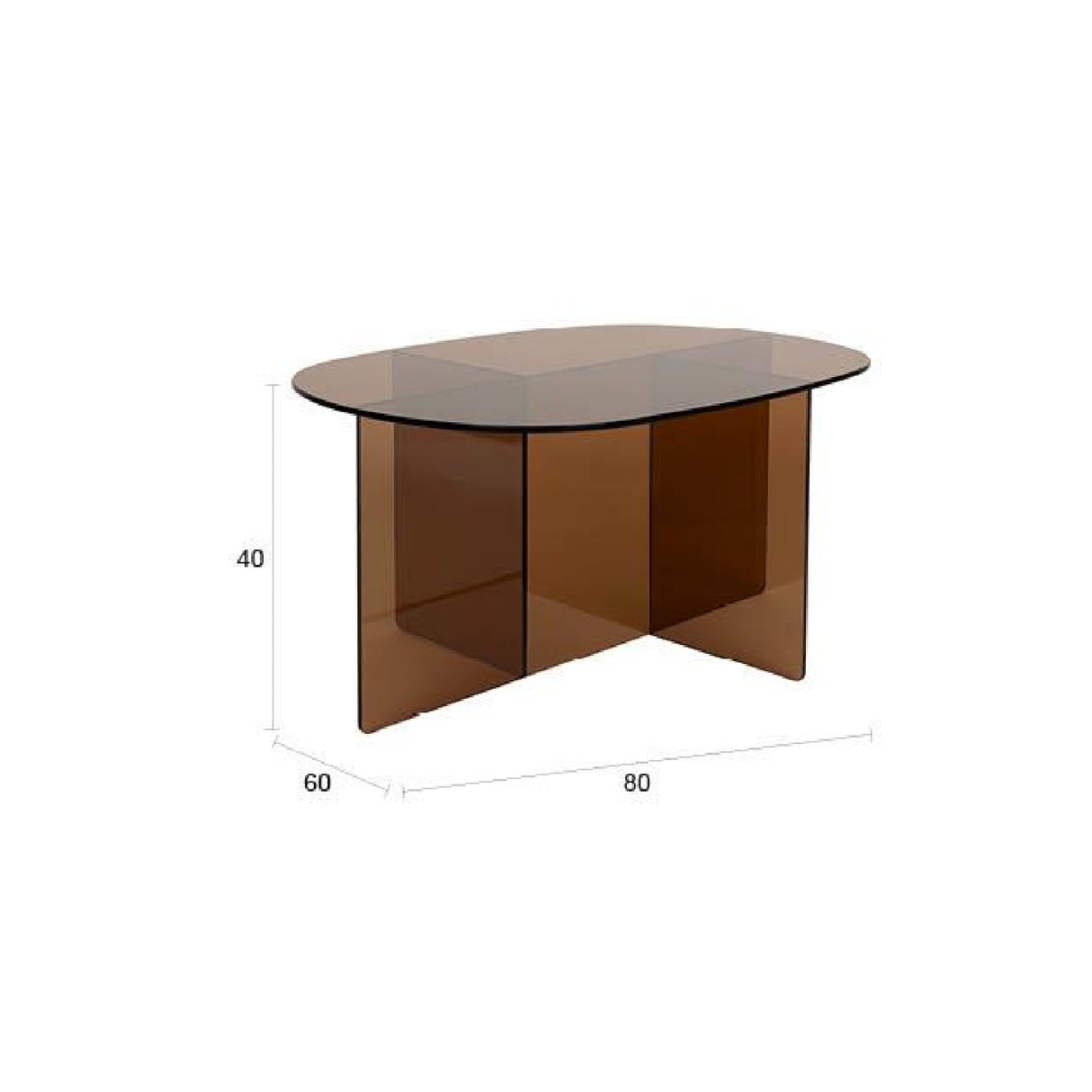   Modern European furniture - Glass Cross-Leg Coffee Table - www.oroa.com | Oroa.com