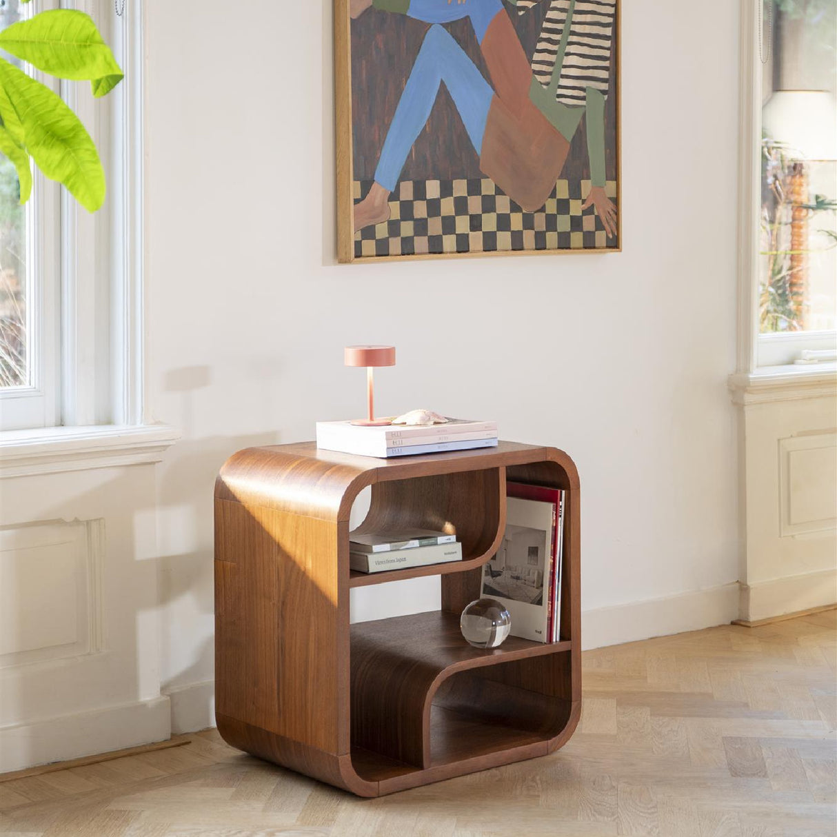   Modern European furniture - Wood Veneer Shelf Cabinet S - www.oroa.com | Oroa.com