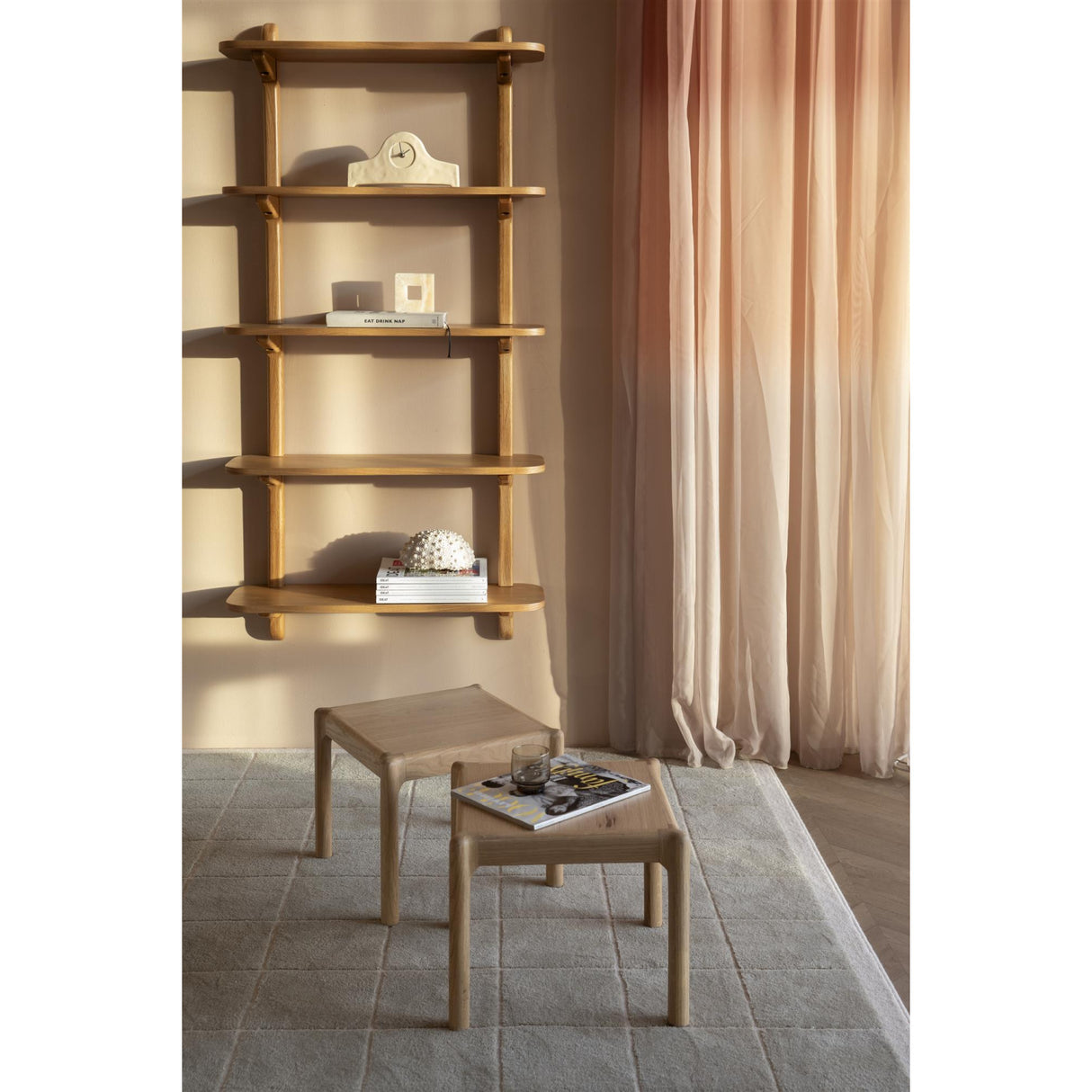   Modern European furniture - Natural Oak Ladder Shelf - www.oroa.com | Oroa.com